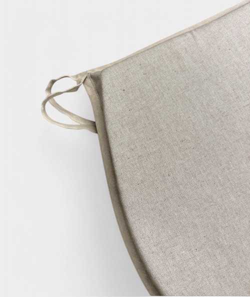 Plain Linen D Shaped Seat Cushions