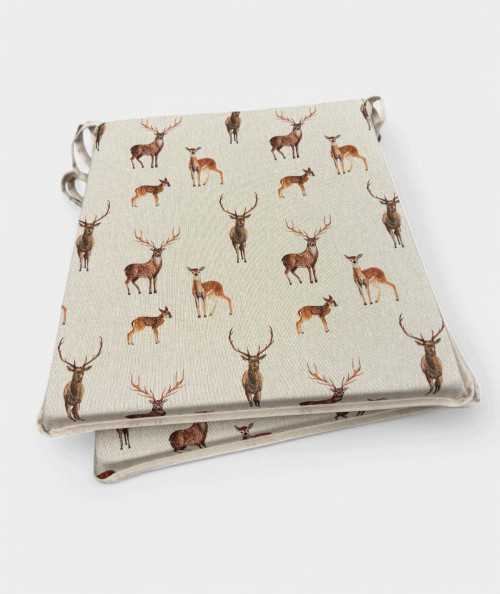 Animal print tapered chair pads