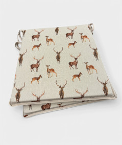 Animal print tapered chair pads
