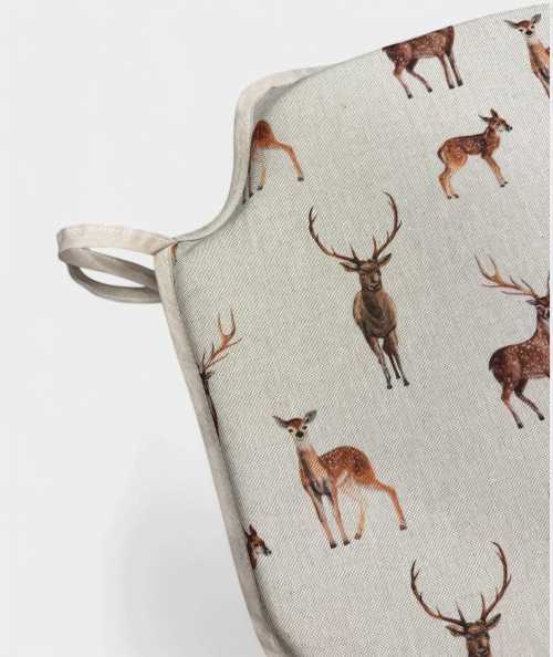 Stag & Deer Spindle Seat Cushions