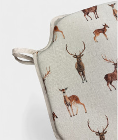 Stag & Deer Spindle Seat Cushions