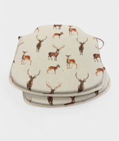 Stag & Deer Spindle Chair Cushions
