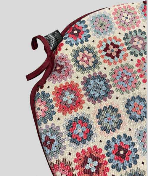 Extra Thick Crochet Tapestry Spindle Chair Pads