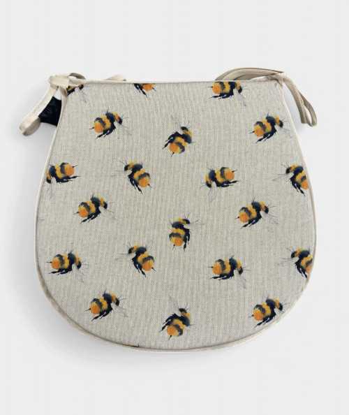 Small Bees reversible classic D seat pads