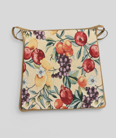 Natural Fruits Tapestry Tapered Seat Pads