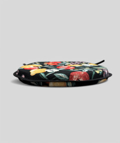 Black Fruits Tapestry Classic D Shaped Chair Pads