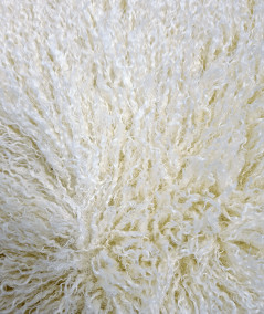 Long-haired cream, curly fake fur crafting fabric
