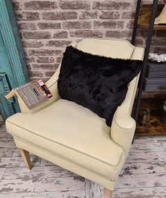 Plain rectangular fur pillows