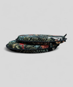Circular multi-coloured non-slip, tapestry chair pads