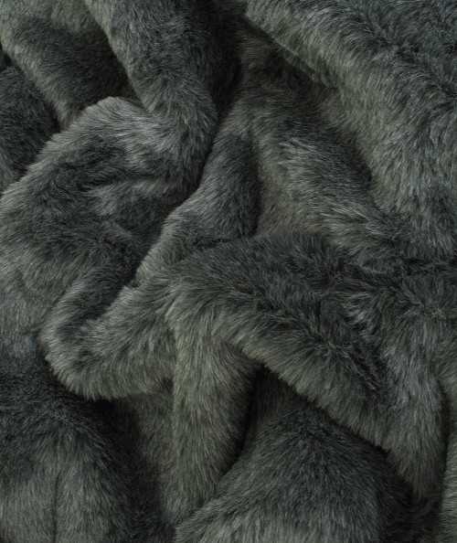 Grey Badger Fur Bed Runner