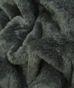 Grey Badger Fur Bed Runner