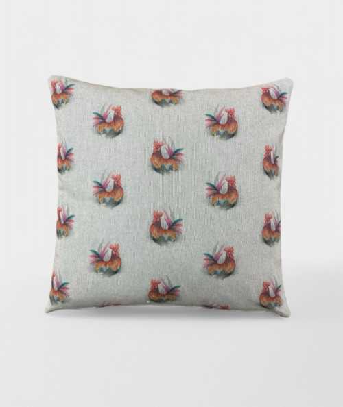 All Over Rooster Print Cushions