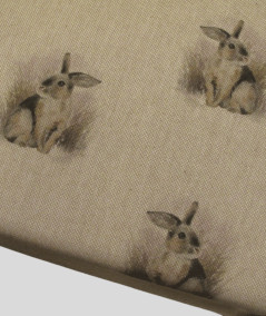 Large and small rabbit reversible chair pads