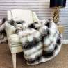 Italian Wolf Faux Fur Throw | Large Sofa Throws and Bed Throws UK