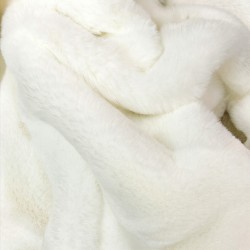 Cream Faux Fur Throw | Fake Fur Throw Richmond Cream