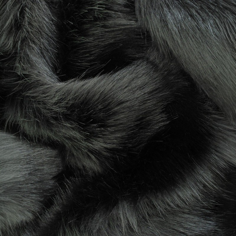 Couverture en fausse fourrure d'ours noir | Grand couvre-lit et couvertures en fausse fourrure noire