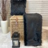 Black Bear Faux Fur Throw| Large Black Faux Fur Bedspread and Blankets