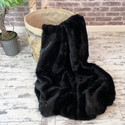 Black Panther Faux Fur Throws | Large Fur Blankets + Bedspreads