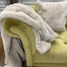 Beige Faux Fur Throw | Faux Pelt Blanket | Richmond Almond Fur Throw