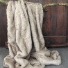 Tundra Wolf Faux Fur Throw | Large Faux Fur Throw | Sofa or Bed Throw