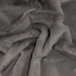 Gray Faux Fur Throw | Grey Fur Blanket | Richmond Graphite Throw