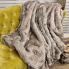 Faux Fur Blanket | Fake Fur Throw | Large Faux Fur Throw | Groundhog