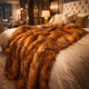Fur Faux Throw Blanket | Long Haired Fur Throw | Luxury Fake Fur Throws