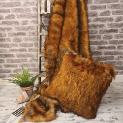 Zanzibar Faux Fur Throw | Ginger Faux Throw | Ginger Faux Fur Bedspread