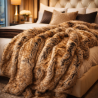 New Mink Faux Fur Throw | Faux Mink Throw | Mink Faux Fur Bedspread |