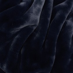 Navy Faux Fur Throw | Richmond Navy Fur Throw | Blue Fur Throw