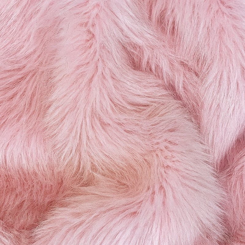 Plaid en fausse fourrure rose bonbon | Plaid et couvertures modernes en fausse fourrure rose