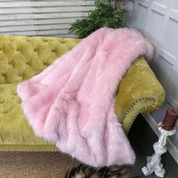 Plaid en fausse fourrure rose bonbon | Plaid et couvertures modernes en fausse fourrure rose