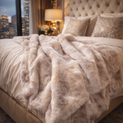 Fake Fur Throw | Faux Fur Blanket | Extra Large Faux Fur Throw