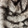 Couverture en fausse fourrure de loup européen | Couverture en fourrure d'animal grand format | Couvre-lit en fourrure