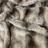 Striped Faux Fur Cushions | Wolf Fake Fur Cushions | Fur Sofa Cushions