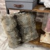 Striped Faux Fur Cushions | Wolf Fake Fur Cushions | Fur Sofa Cushions