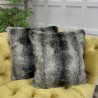 Faux Fur Scatter Cushions | Fur Sofa Cushions | Striped Fur Cushions