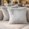 Grey Faux Fur Cushions | Grey Cushions | Ash Grey Fur Scatter Cushions