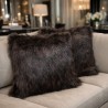 Faux Fur Cushions | Brown Cushion Covers | Brown Bear Fur Sofa Cushions