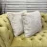 Beige Cushion Covers | Beige Faux Fur Cushions | Richmond Almond Cushions