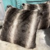 Dark Chinchilla Faux Fur Cushion | Chinchilla Fur Cushions and Pillows