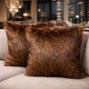 Faux Fur Pillows | Brown Fur Cushion Covers | Raynard Fur Cushions