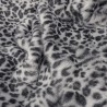 Grey Leopard Faux Fur Cushions | Animal Print Fur Pillows | Cushion Covers