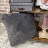 Richmond Graphite Fur Cushions | Grey Fur Pillows | Grey Sofa Cushions
