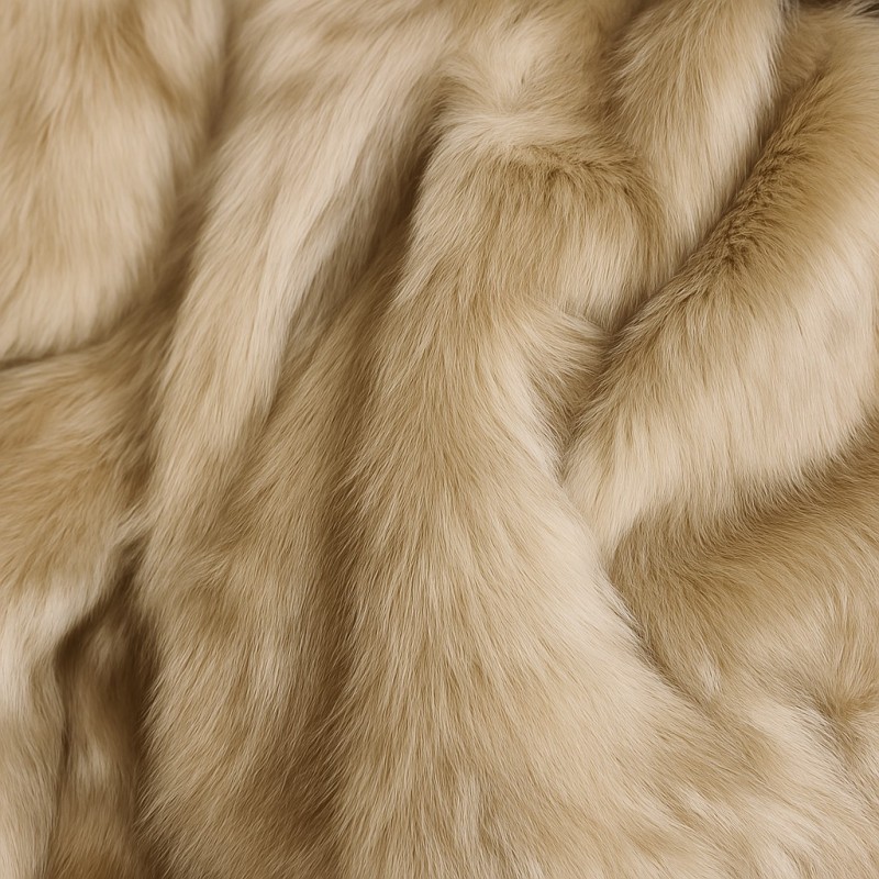 Camel Fur Cushions | Beige Faux Fur Pillows | Luxury Beige Cushions