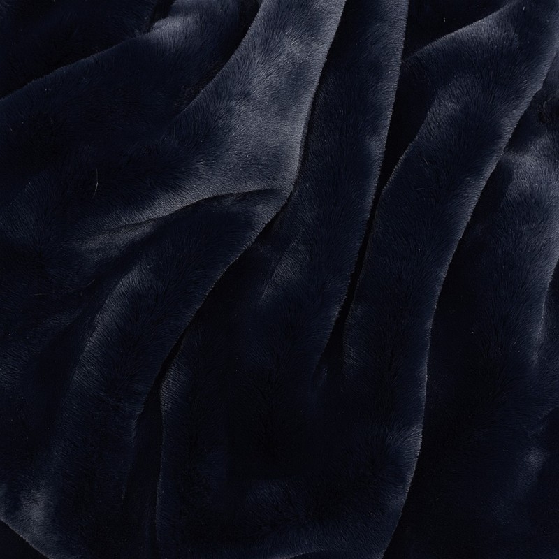 Richmond Navy Fur Cushions | Navy Faux Fur Cushions | Blue Cushion
