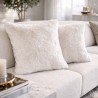 Beige Frost Faux Fur Cushions | Luxury Faux Fur Cushions and Pillows