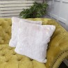 Beige Frost Faux Fur Cushions | Luxury Faux Fur Cushions and Pillows