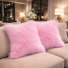 Bubble-gum Faux Fur Cushion | Pink Faux Fur Cushions | Pink Fluffy Cushion