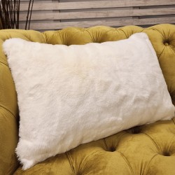Richmond Cream Rectangular Fur Cushions | Rectangular Faux Fur Cushions |
